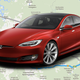 Route from Google Maps, Tesla from Tesla